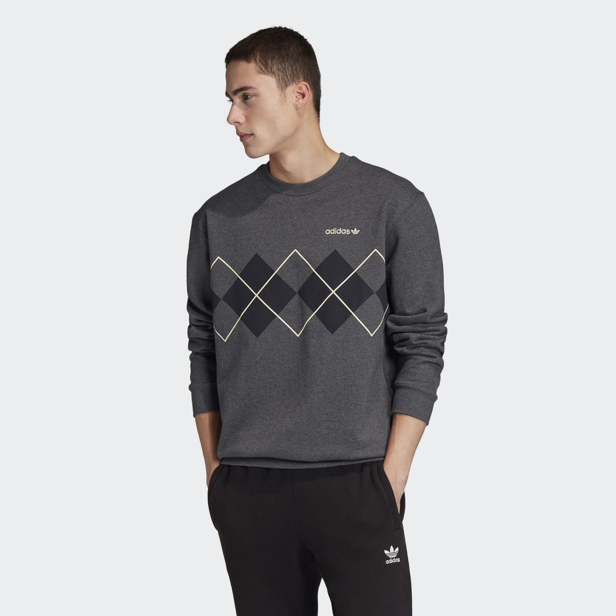 argyle crewneck