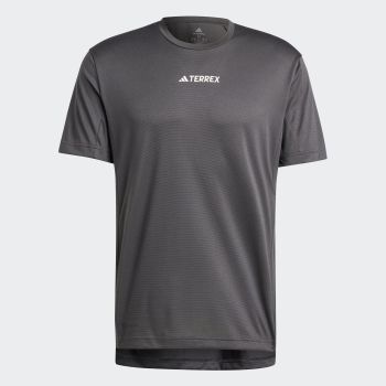 T-shirt adidas trail deals riot 1/2 zip homme