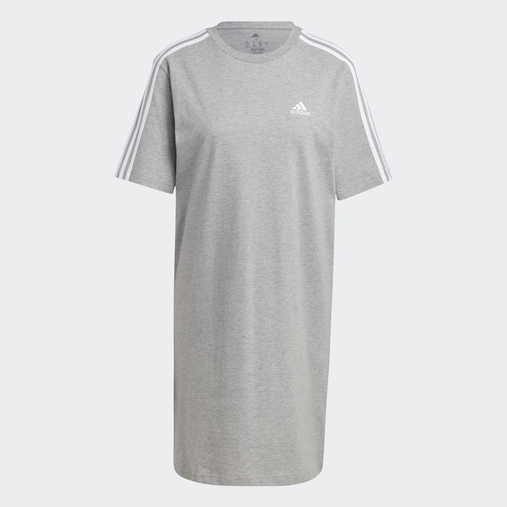 Essentials 3 Stripes Single Jersey Boyfriend Tee Dress