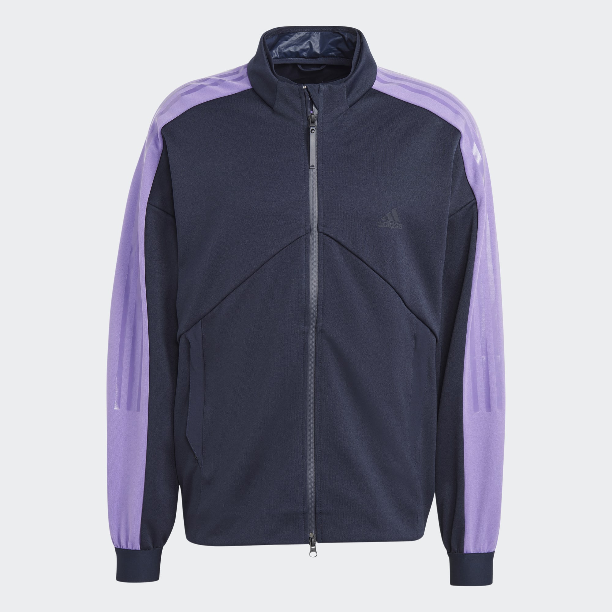 Purple adidas deals track top