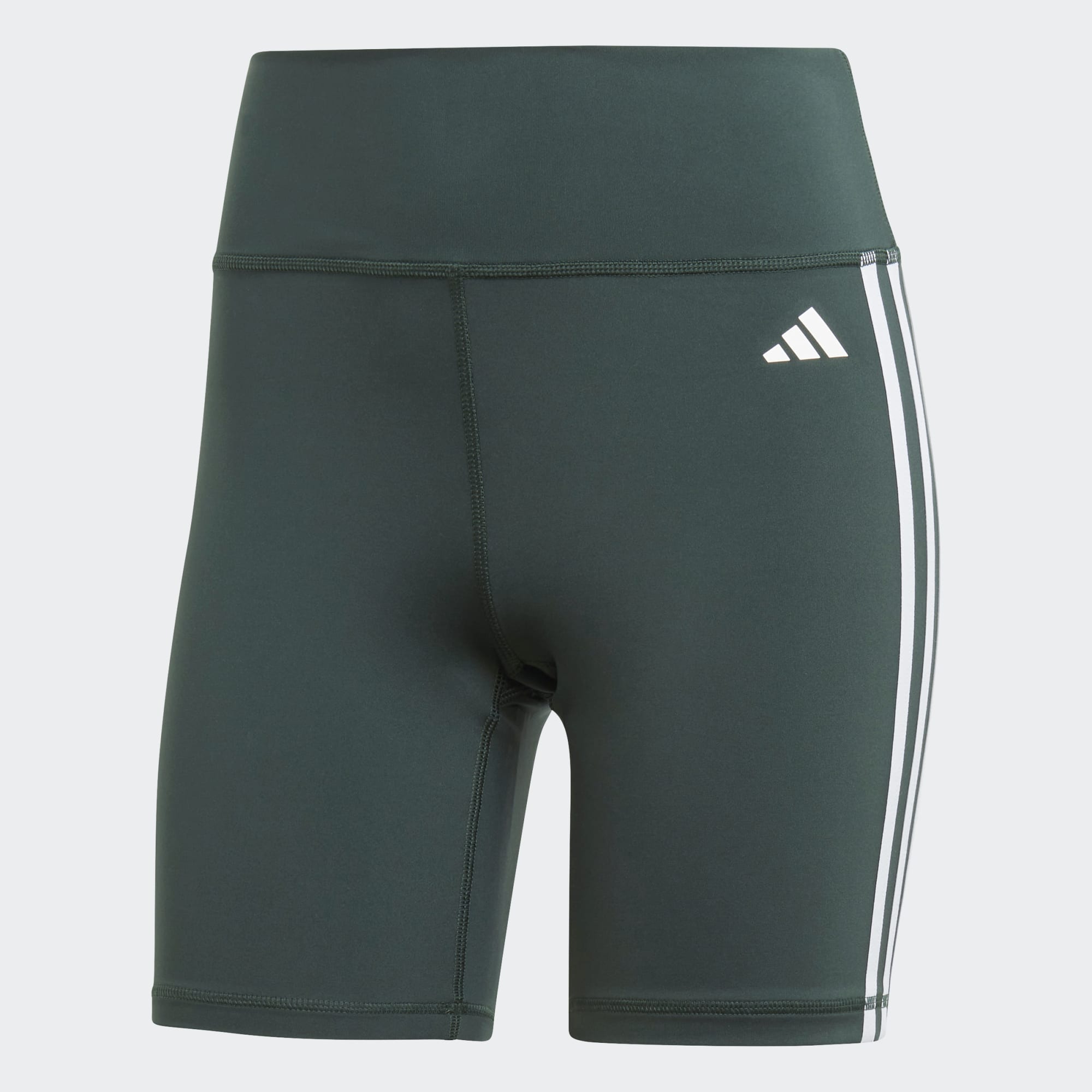 Training Essentials 3 Stripes High Waisted Short Leggings