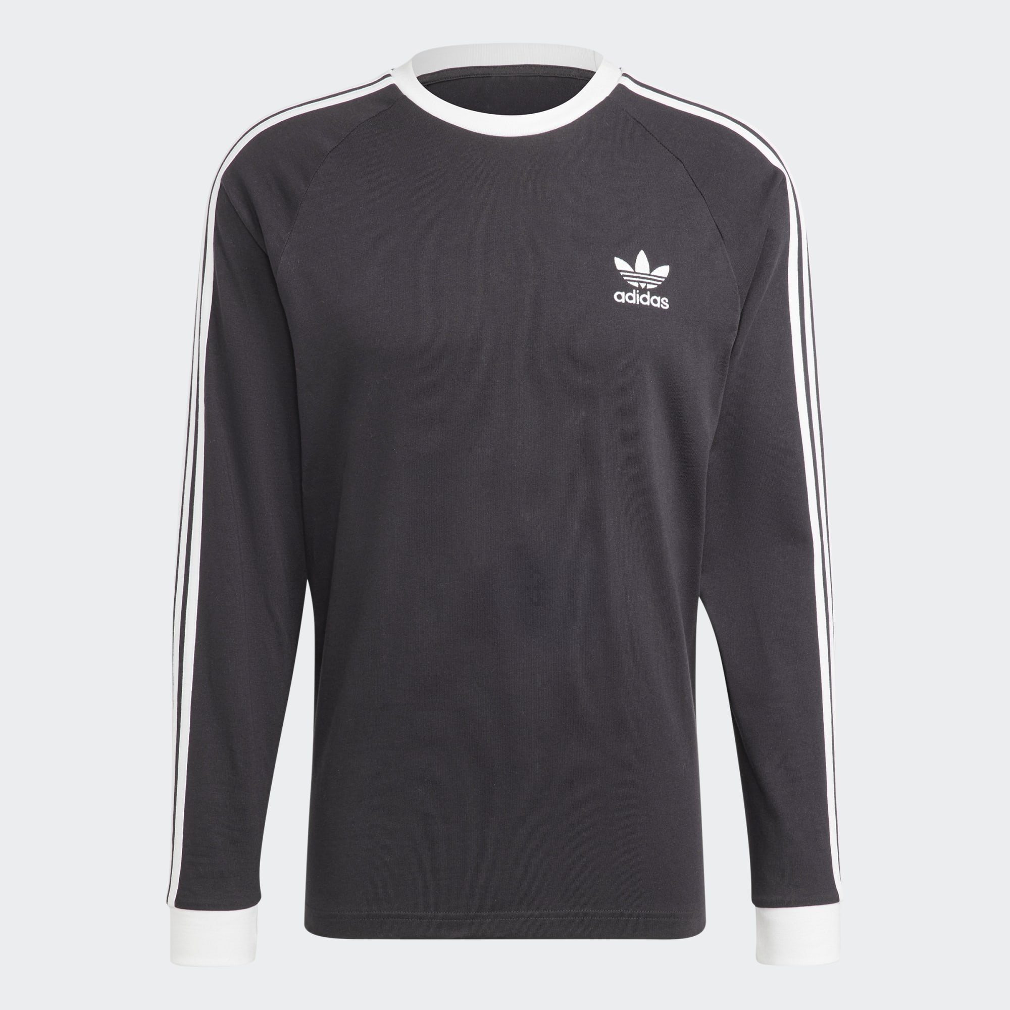 Adidas long sleeve black and white sales