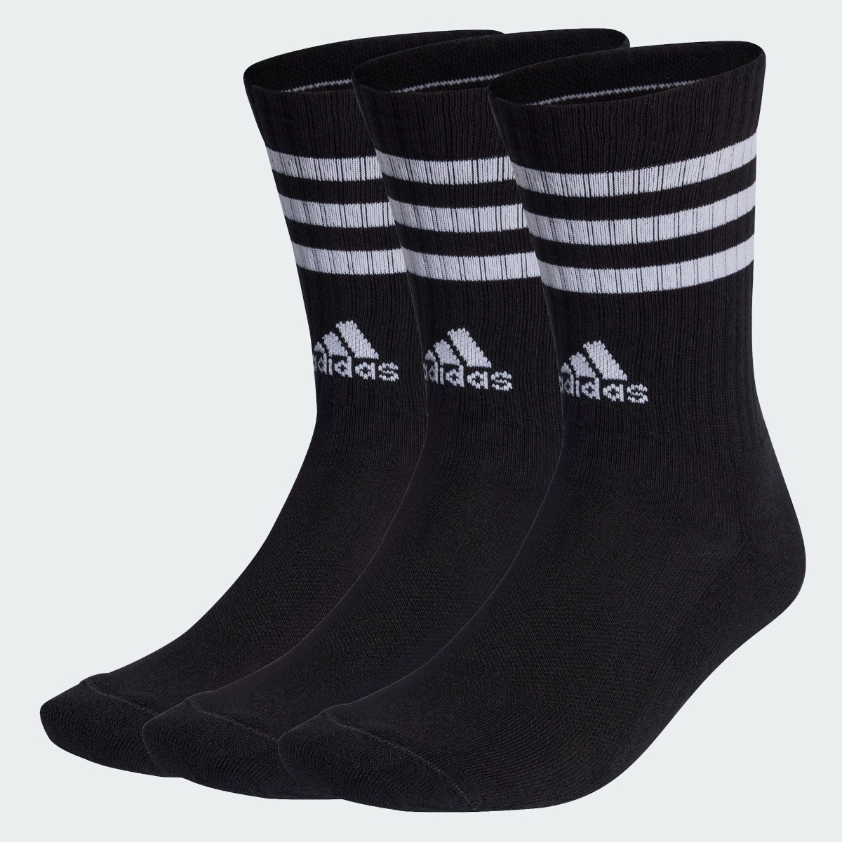 3 Stripes Cushioned Crew Socks 3 Pairs