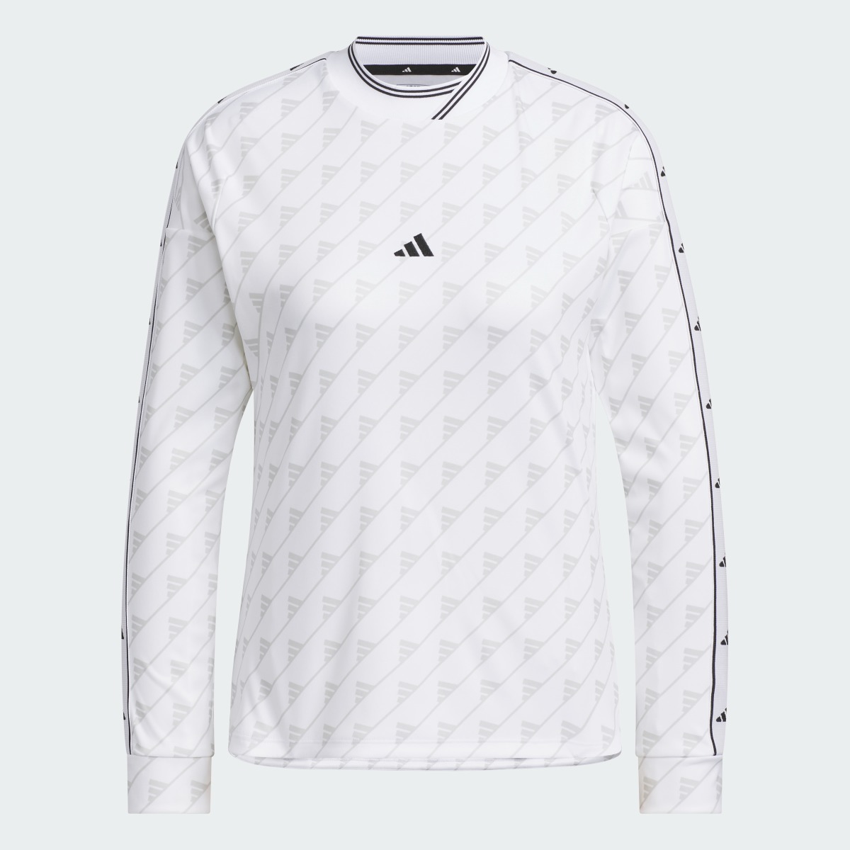 Long Sleeve Print Mock Shirt