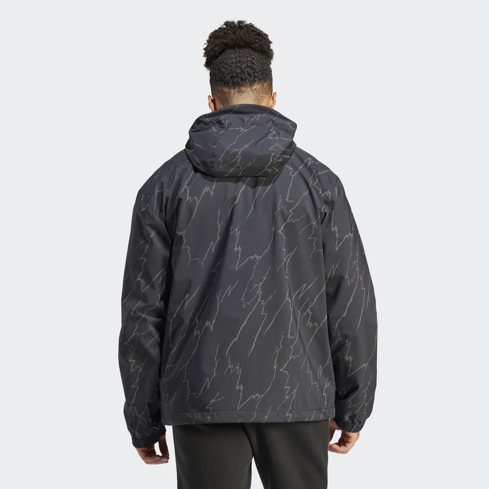 Nike windbreaker with back print in black clearance