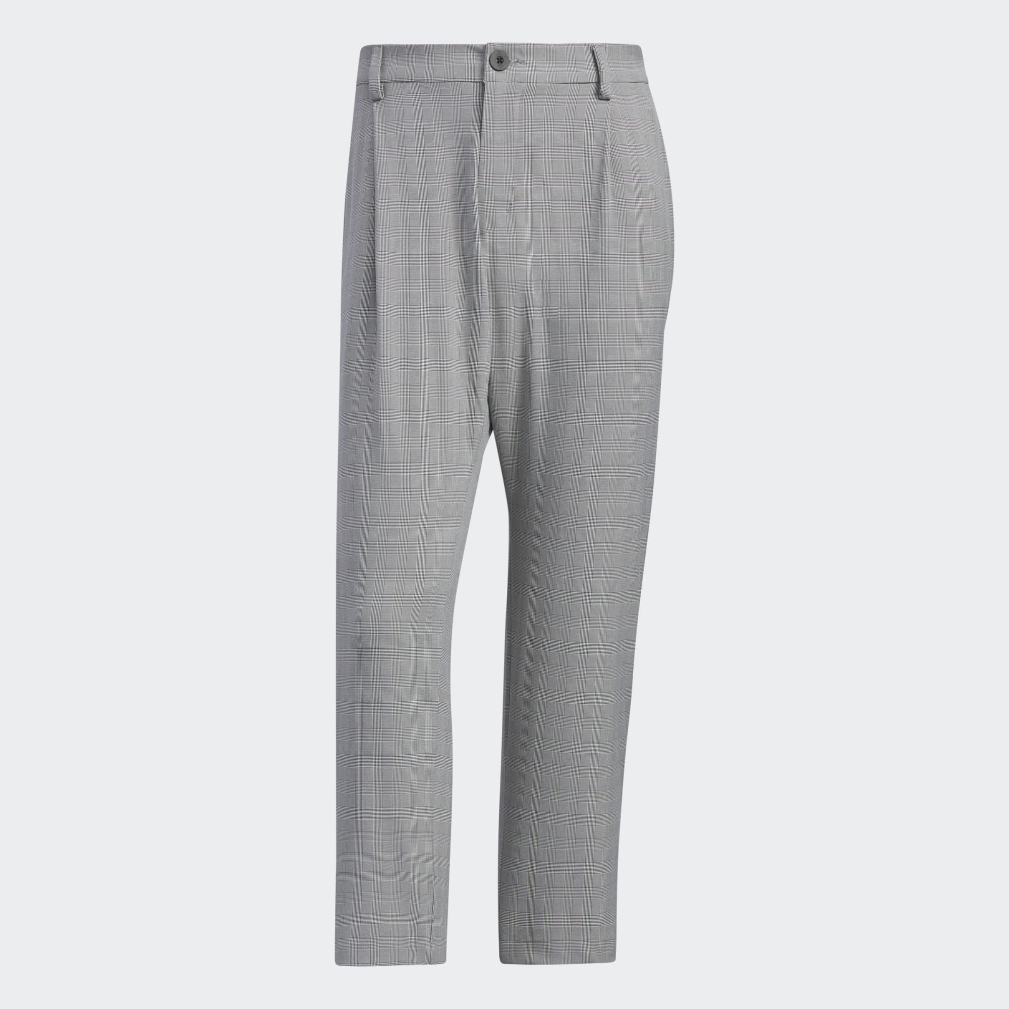 Checked Pattern Ankle Pants
