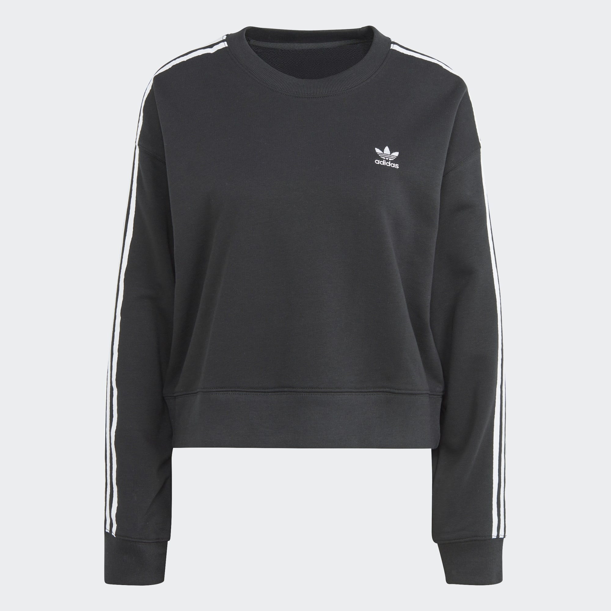 3 stripe crew sweatshirt by adidas cheap