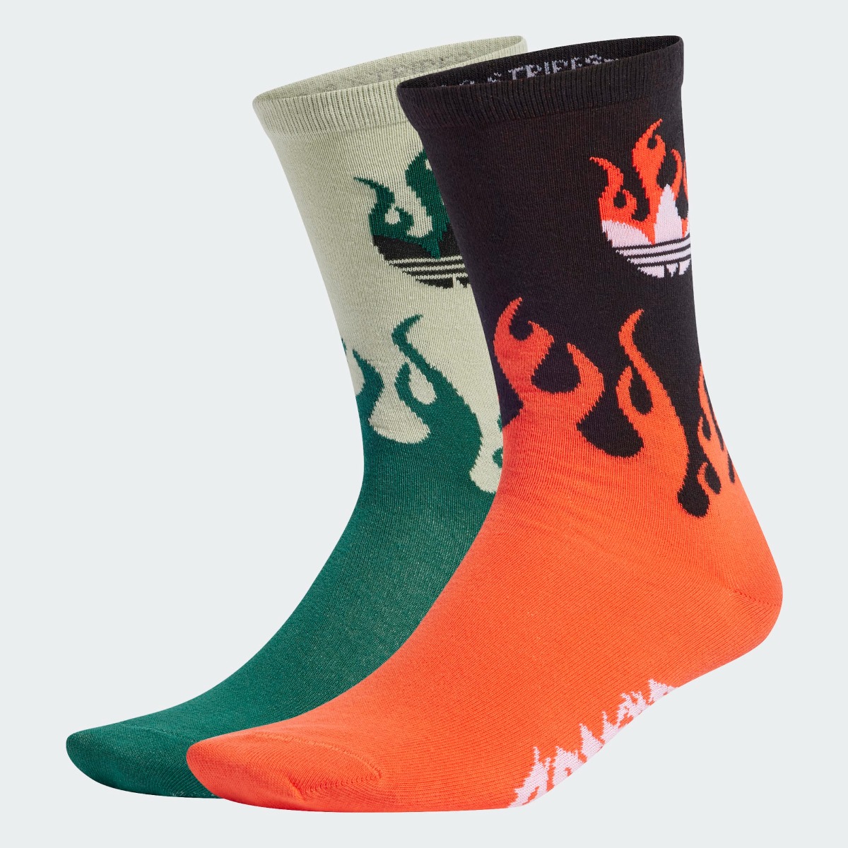 Flames Crew Socks 2 Pairs