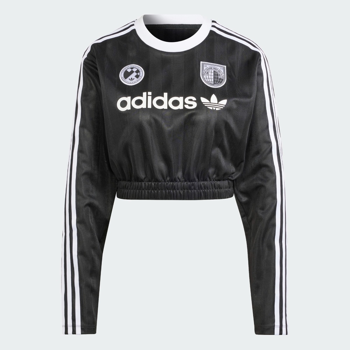 Adidas long sleeve crop hotsell