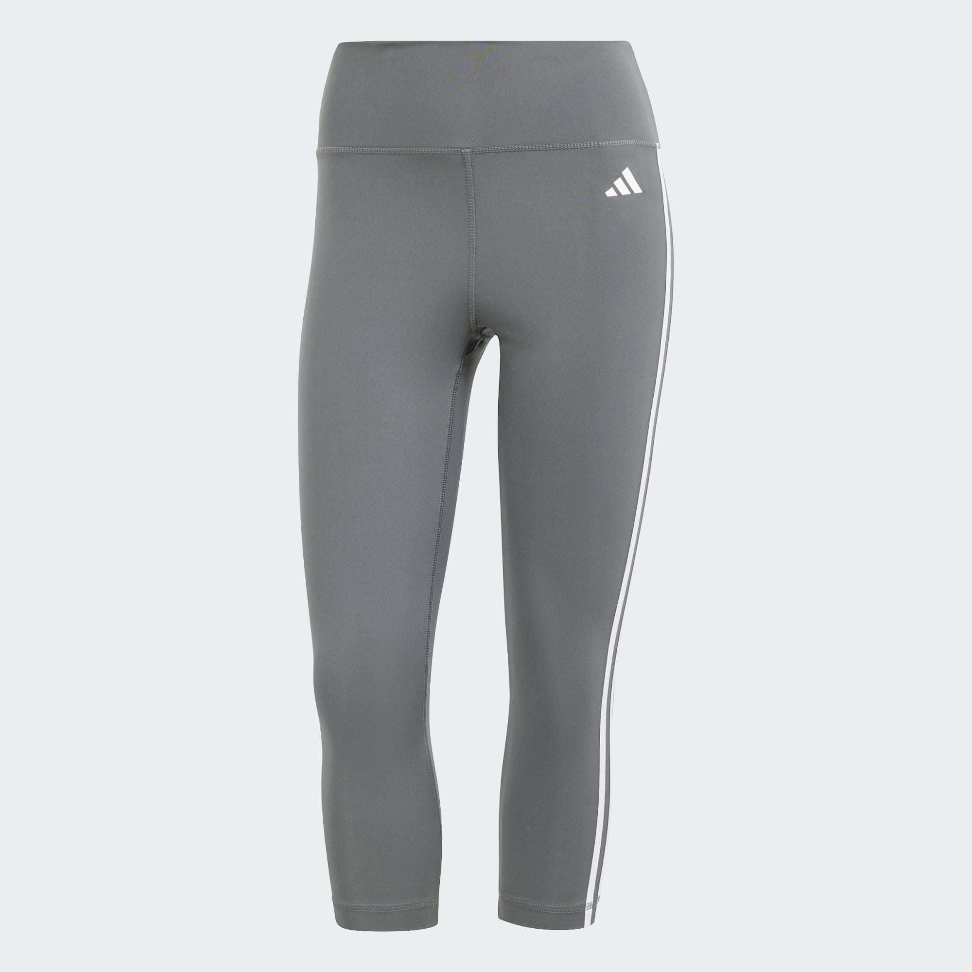 Train Essentials 3 Stripes High Waisted 3 4 Leggings