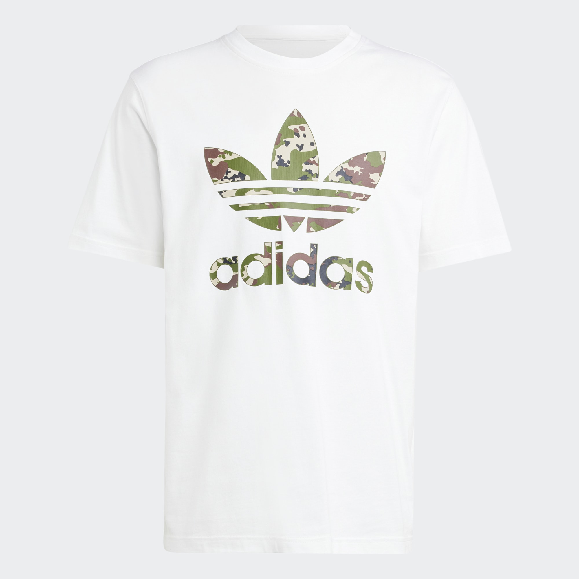 Camo White Trefoil T-Shirt