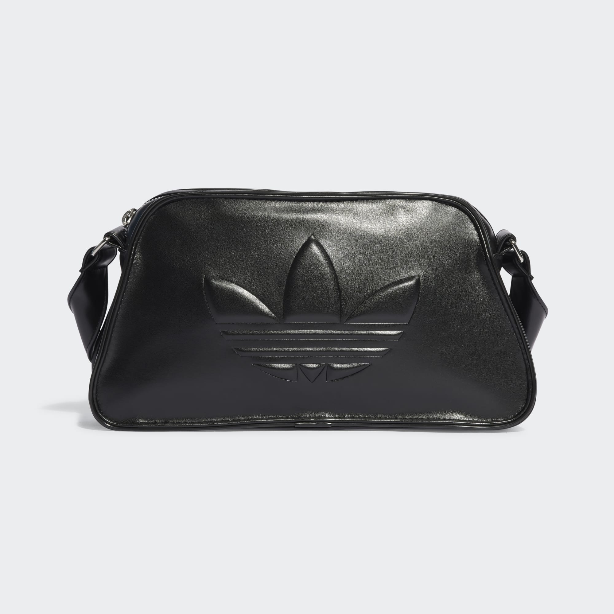 Polyurethane Embossed Trefoil Shoulder Bag