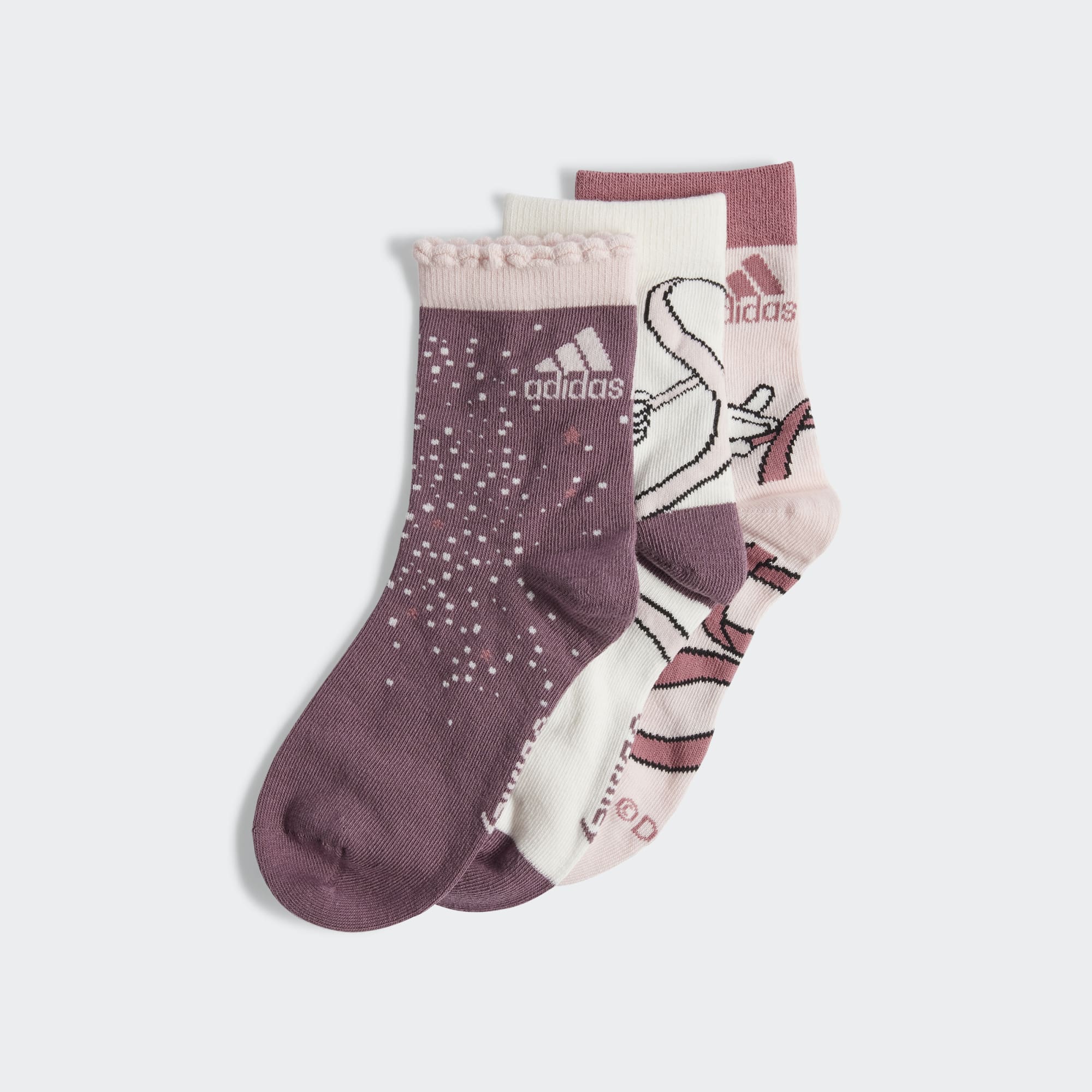 adidas Disney Minnie Mouse 3 Pairs Per Pack Socks