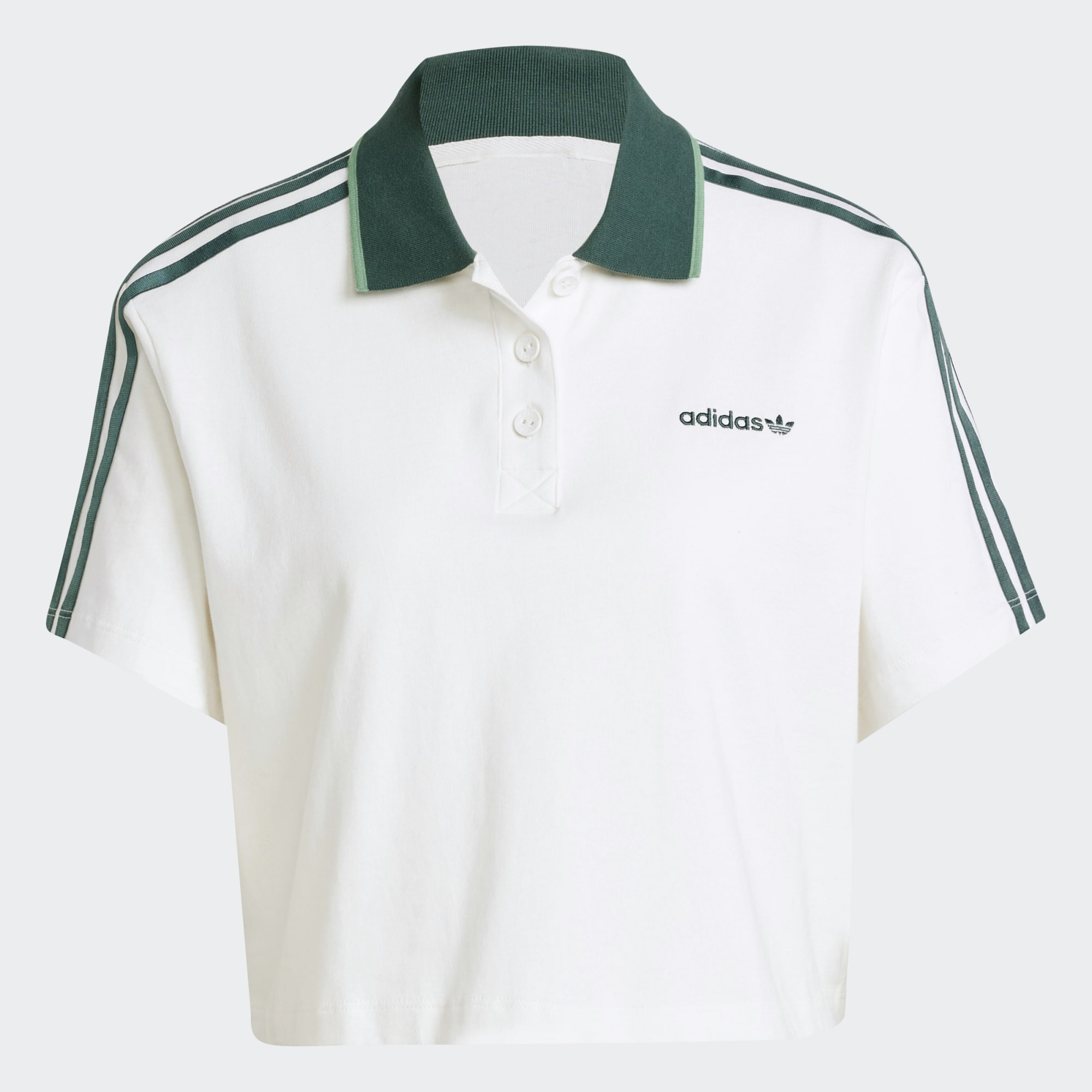 Loose Crop Polo Shirt
